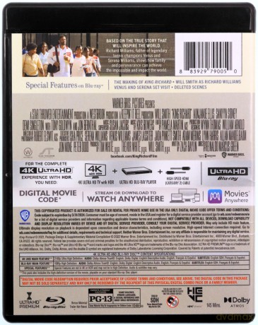 King Richard (King Richard: Zwycięska rodzina) [Blu-Ray 4K]+[Blu-Ray]