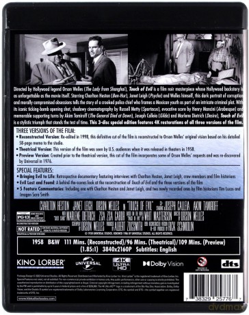 Touch of Evil (Dotyk zła) [Blu-Ray 4K]+[Blu-Ray]