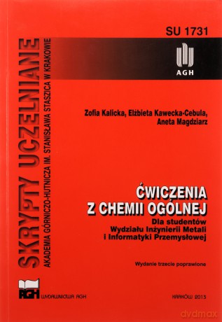 Ćwiczenia z chemii ogólnej dla studentów - Zofia Kalicka [KSIĄŻKA]