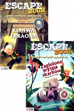 Escape Books Klątwa Faraona + Zaginiona - Tecnoscienza [KSIĄŻKA]