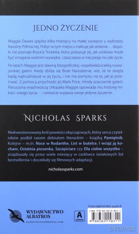 Jedno życzenie wyd. kolekcyjne - Nicholas Sparks [KSIĄŻKA]