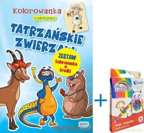 Kolorowanka... Tatrzańskie zwierzaki + kredki [KSIĄŻKA]