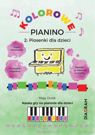 Kolorowe Pianino 2. Piosenki dla dzieci - Maja Dusik [KSIĄŻKA]