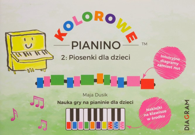 Kolorowe Pianino 2. Piosenki dla dzieci - Maja Dusik [KSIĄŻKA]