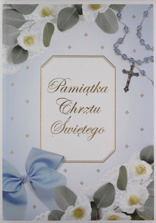 Książeczka chrzest chłopiec ISBN 50-1 [KSIĄŻKA]