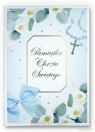 Książeczka chrzest chłopiec ISBN 54-9 [KSIĄŻKA]