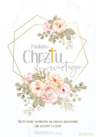 Pamiątka chrztu PMB 3DV-014 [KSIĄŻKA]