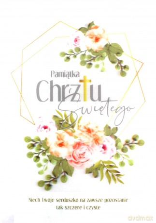 Pamiątka chrztu PMB 3DV-014 [KSIĄŻKA]