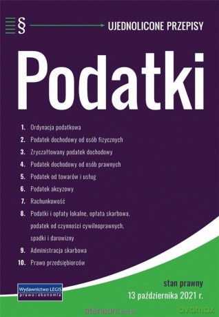 Podatki - ujednolicone przepisy [KSIĄŻKA]