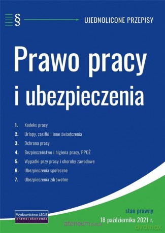 Prawo pracy i ubezpieczenia - ujednolic. przepisy [KSIĄŻKA]
