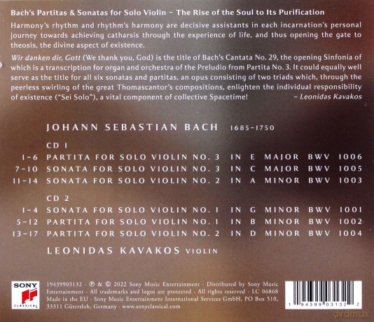 Leonidas Kavakos: Bach: Sei Solo [2CD]