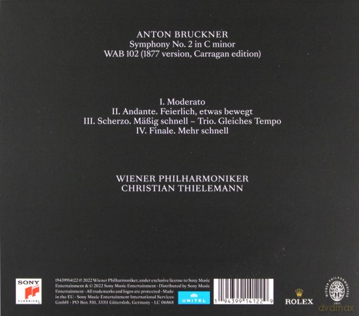 Christian Thielemann: Bruckner: Symphony No. 2 in C Minor, WAB 102 (Edition Carragan) [CD]