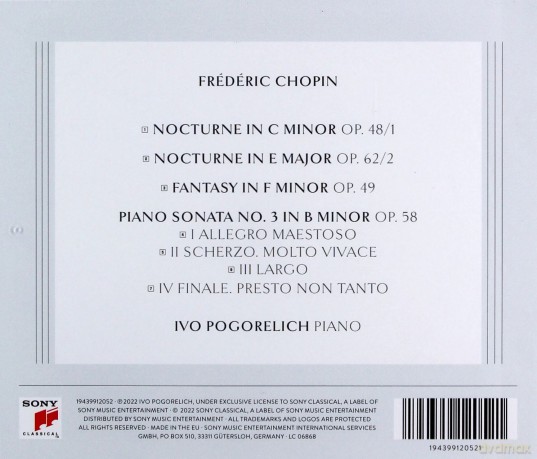 Ivo Pogorelich: Chopin [CD]