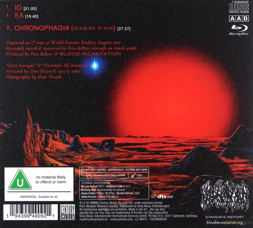 Blood Incantation: Timewave Zero (digipack) [Blu-Ray]+[CD]