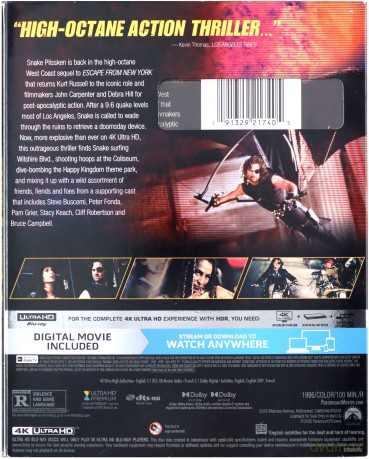 Escape from L.A. (Ucieczka z Los Angeles) [Blu-Ray 4K]+[Blu-Ray]