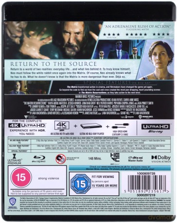The Matrix Resurrections (Matrix Zmartwychwstania) [Blu-Ray 4K]+[Blu-Ray]