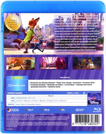Zootopia (Zwierzogród) (Disney) [Blu-Ray]