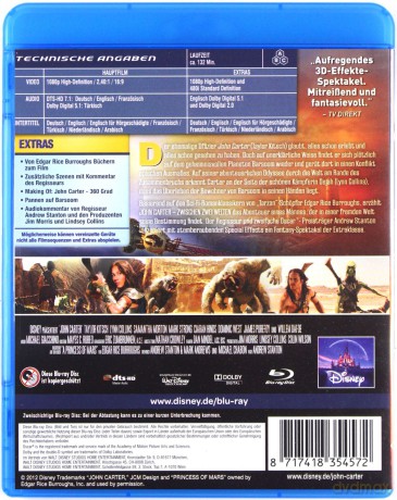 John Carter [Blu-Ray]