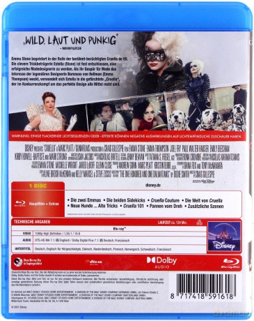 Cruella (Disney) [Blu-Ray]