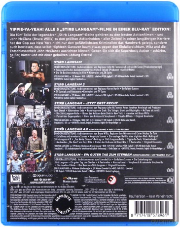 Die Hard 1-5 (Szklana pułapka 1-5) [5xBlu-Ray]