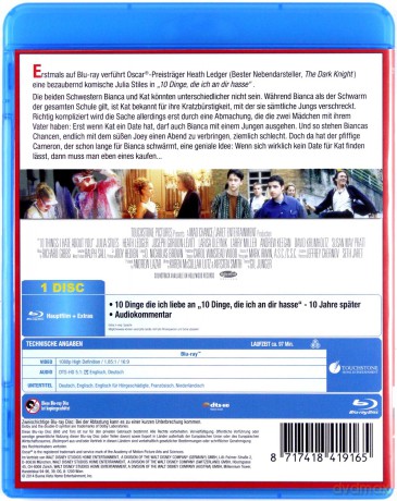 10 Things I Hate About You (Zakochana złośnica) [Blu-Ray]