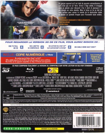 Man of Steel (Człowiek ze stali) [Blu-Ray 3D]+[Blu-Ray]