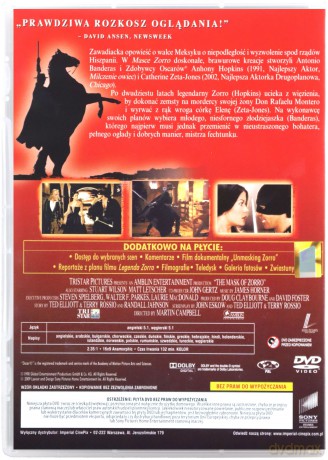 Maska Zorro wersja specjalna [DVD]