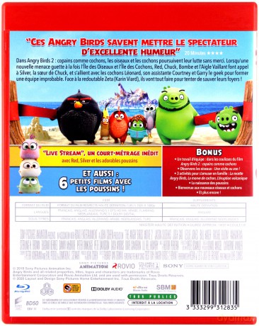 The Angry Birds Movie 2 (Angry Birds Film 2) [Blu-Ray]