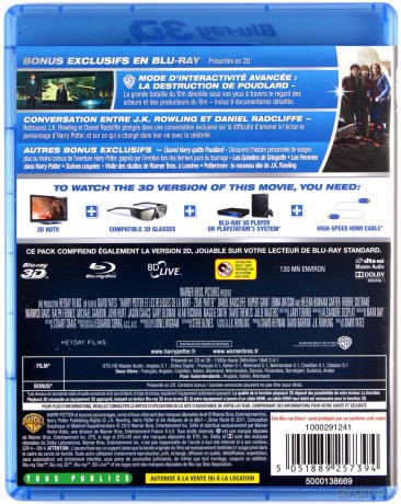 Harry Potter and the Deathly Hallows: Part 2 (Harry Potter i Insygnia Śmierci: Część II) [Blu-Ray 3D]+[Blu-Ray]