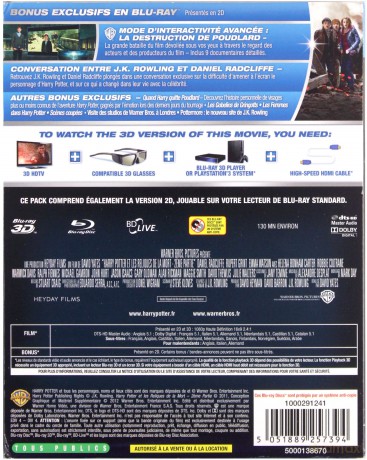 Harry Potter and the Deathly Hallows: Part 2 (Harry Potter i Insygnia Śmierci: Część II) [Blu-Ray 3D]+[Blu-Ray]