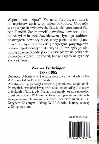FIPS Legendarny dowódca U-boota 1915-1918 - Werner Furbringer [KSIĄŻKA]