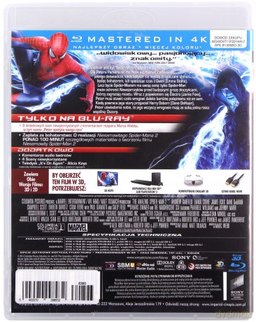 Niesamowity Spider-Man 2 [Blu-Ray 3D]+[Blu-Ray]