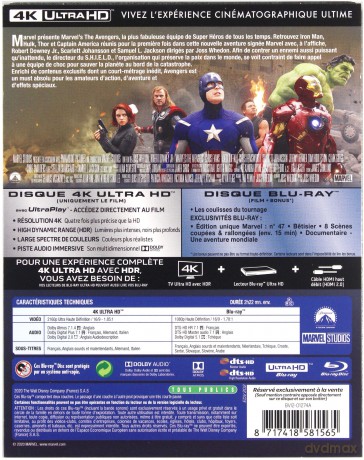 The Avengers (steelbook) [Blu-Ray 4K]+[Blu-Ray]