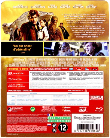 Solo: A Star Wars Story (Han Solo. Gwiezdne wojny - historie) (steelbook) [Blu-Ray 3D]+[2xBlu-Ray]