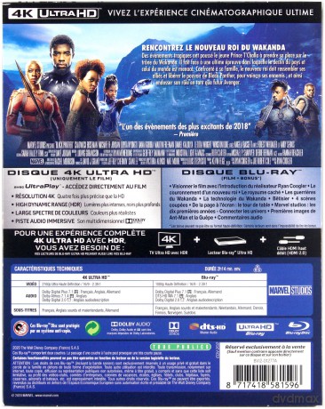 Black Panther (Czarna Pantera) (steelbook) [Blu-Ray 4K]+[Blu-Ray]