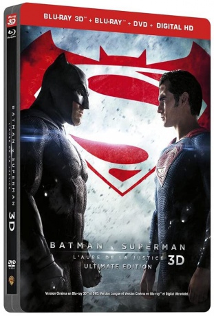 Batman v Superman: Dawn of Justice (Batman kontra Superman: Świt sprawiedliwości) (steelbook) [Blu-Ray 3D]+[Blu-Ray]+[DVD]