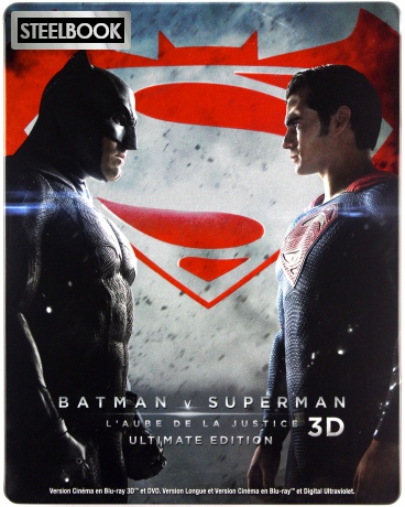Batman v Superman: Dawn of Justice (Batman kontra Superman: Świt sprawiedliwości) (steelbook) [Blu-Ray 3D]+[Blu-Ray]+[DVD]