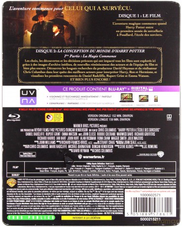 Harry Potter and the Sorcerer's Stone (Harry Potter i Kamień Filozoficzny) (steelbook) [2xBlu-Ray]