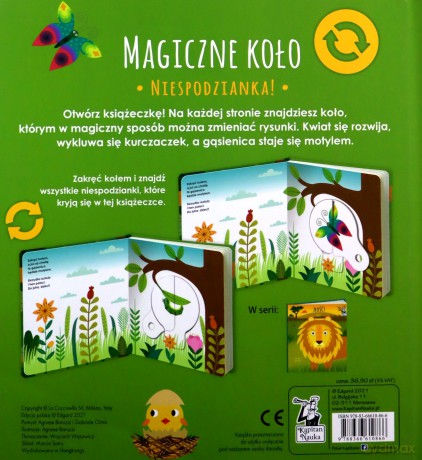 Niespodzianka Magiczne koło Kapitan Nauka - Agnese Baruzzi, Gabriele Clima [KSIĄŻKA]