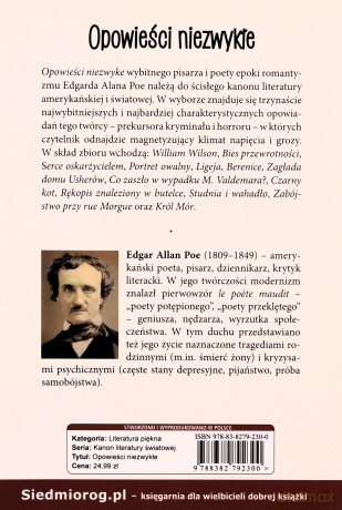 Opowieści niezwykłe - Allan Edgard Poe [KSIĄŻKA]