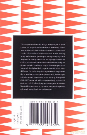 Pamiętniki 1918-1927 Część 1-2 - Maciej Rataj [KSIĄŻKA]