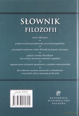 Sł. Filozofii (twarda) [KSIĄŻKA]