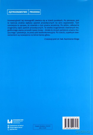 Prozodia jako składnik sensu - Anita Grzegorzewska [KSIĄŻKA]