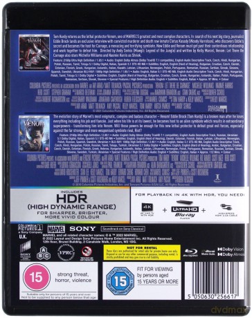 Venom / Venom 2: Carnage [2xBlu-Ray 4K]+[2xBlu-Ray]