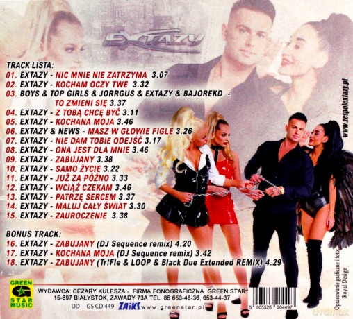 Extazy: Nic mnie nie zatrzyma [CD]
