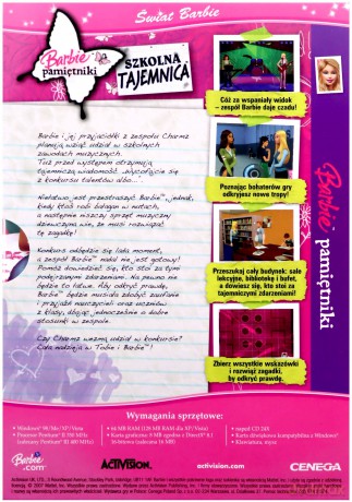 Barbie Pamiętniki: Szkolna Tajemnica [GRA PC]