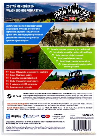 Farm Manager 2018 / Polska Farma [2xGRA PC]