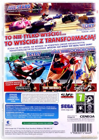 Sonic & All-Stars Racing Transformed [GRA PC]