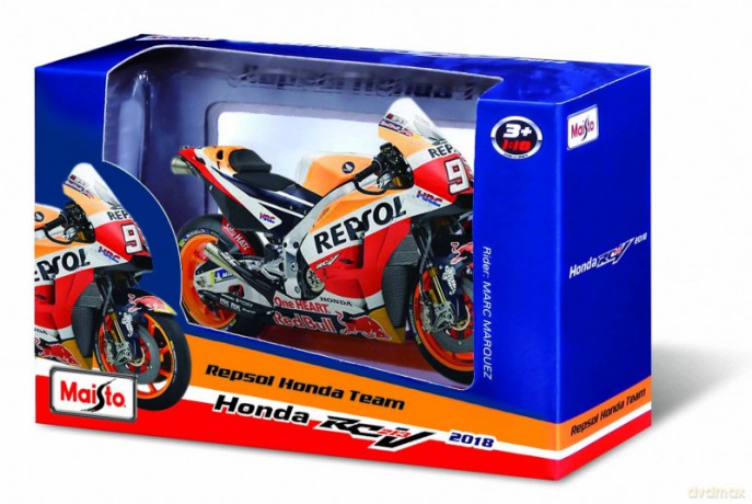 Model Motocykl Honda Repsol RC213V 2018 1/18