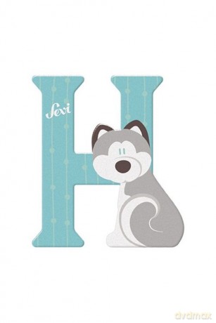 Litera H Husky Zestaw zwierzęcy 12 sztuk